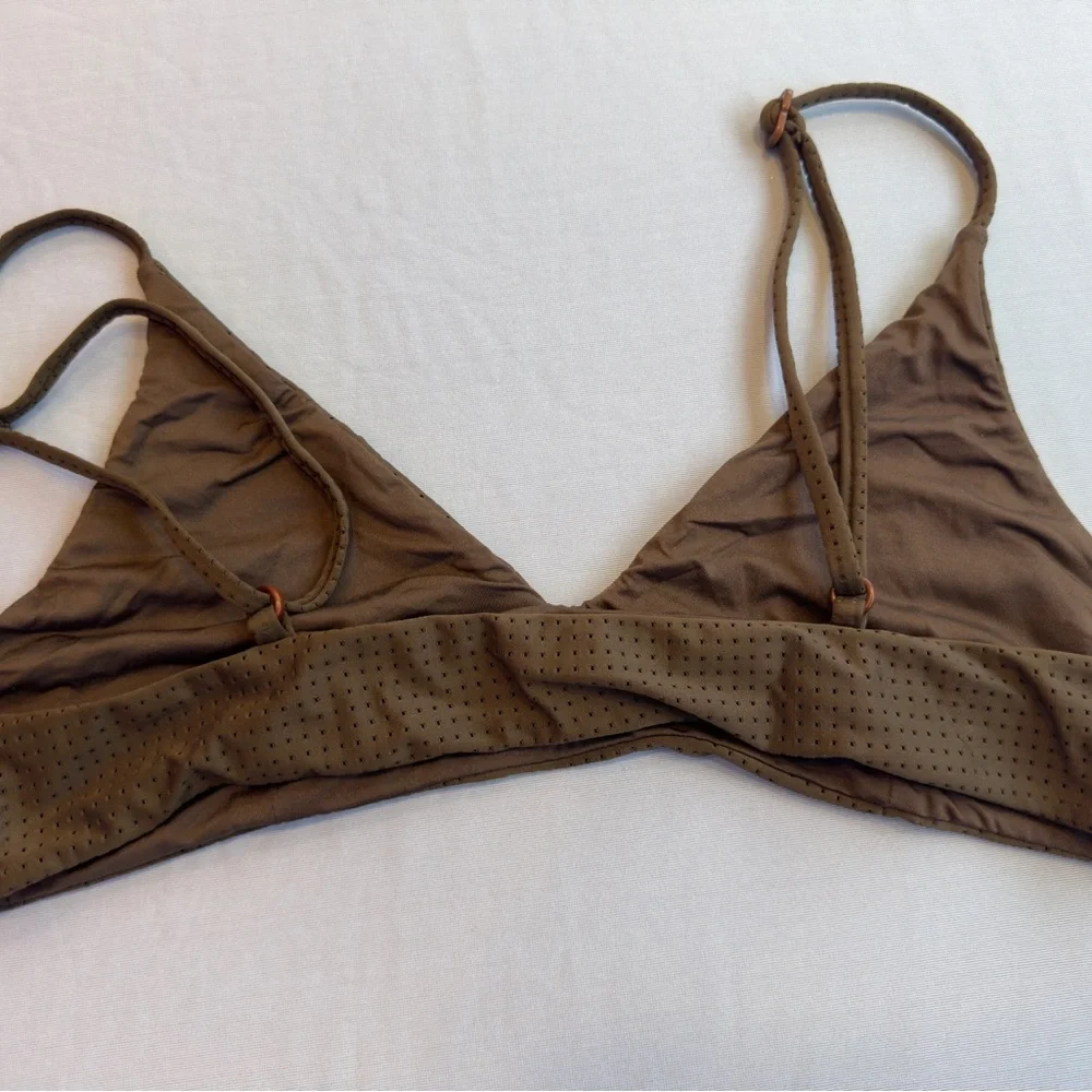 ACACIA Sapote Mesh Perforated Triangle Bikini - Picture 2 of 3